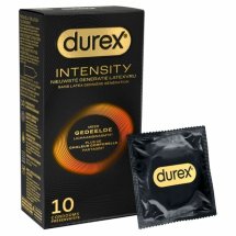 Durex Intensity prezerwatywy ultra-cienkie 10 szt., lateksowe, silikonowy lubrykant, 56 mm