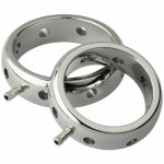 ElectraStim Prestige pierścień elektromagnetyczny stalowy 42 mm, stal 316, otwory przewodzące