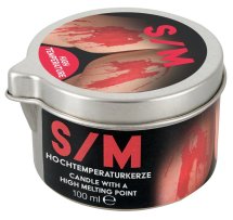 HOT S/M Kerze Candle 100ml – biała świeca do masażu ciała, neutralny zapach