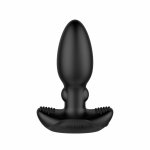 Nexus Beat – wibrujący masażer analny z pilotem, silikonowy, czarny, 11,2 cm, 6 trybów
