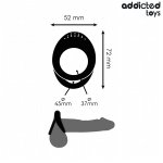 Addicted Toys Double Ring Teksturowany system stabilizujący 72 mm – podwójny pierścień