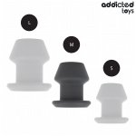 Addicted Toys Extreme Hollow Plug M silikonowy anatomiczny 8,7 cm, pusta konstrukcja, medyczny silikon