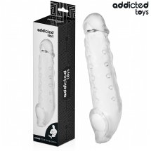 Addicted Toys transparentny przedłużacz intymny S 23 cm, elastyczny, anatomiczny, przezroczysty