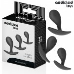 Addicted Toys Zestaw 3 zatyczek silikonowych, anatomiczne modele w różnych rozmiarach