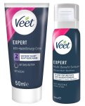 Veet EXPERT Zestaw do pielęgnacji intymnej z kremem i pianką, 2x50ml