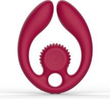SVibe GIZI Duo Burdeos, anatomiczny stymulator podwójny dla par z pilotem