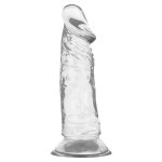 XRAY Clear Jelly 16.5 cm x 4 cm, transparentny model z przyssawką, anatomiczny