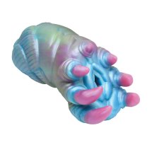 XR Brands Ursa Model Intymny silikonowy 16 cm, niebiesko-fioletowy, anatomiczna tekstura