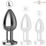Intense Large Plug metalowy z 10 trybami wibracji i pilotem L – magnetyczne ładowanie