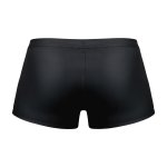 Male Power Snap Off Short L czarny z matowego spandexu, system zatrzasków