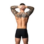 Male Power Hot Mesh Pouch Short S czarno-czerwone szorty z przewiewnej mikrosiatki