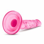 Blush B Yours Mini Model Pink – kompaktowy anatomiczny model TPE z przyssawką, różowy