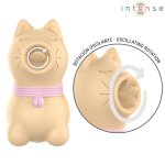 Intense Puppy Model obrotowy masażer punktowy, żółty, silikon medyczny, ładowanie USB
