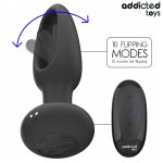 Addicted Toys Model 59739 – korek z funkcją wibracji, oscylacją i pilotem bezprzewodowym
