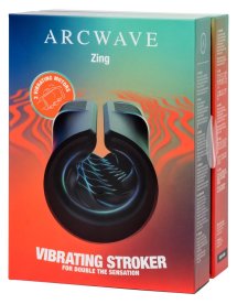 Arcwave Zing – kompaktowa maszyna intymna, 10 trybów wibracji, silikon CleanTech, czarna