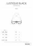 Obsessive Lustique Harness Bra Black – Regulowany pas biżuteryjny z łańcuszkami, S/M/L