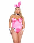 Playboy Classic Bunny Set Pink – Komplet z gorsetem i akcesoriami, rozmiar 2XL