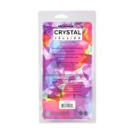 Doc Johnson Crystal Jellies 7 Rainbow elastyczny model 17,8 cm, kolorowy, bez ftalanów