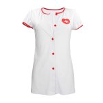 S-Line by Shots Nurse Kostium Pielęgniarki S/M – biały z opaską, elastyczny materiał