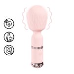 Loveline Velour Mini-Wand Rożowy – kompaktowy model, 10 programow, wodoodporny, USB