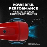 Pulsar Vibrobator Metallic Red – system ssąco-wibracyjny z podciśnieniem, anatomiczny