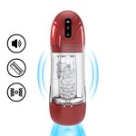 SonicPull Multimedialna Pompa Wibracyjna z funkcją ssania, Metallic Red, system audio