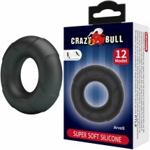 Crazy Bull Arvell Model 12 silikonowy pierścień anatomiczny czarny 60mm – regulowany, wodoodporny