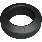 Crazy Bull Brodan Model 9 silikonowy pierścień anatomiczny czarny 55 mm – regulowany, medyczny silikon