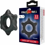 Crazy Bull Ethaniel Model 11 silikonowy pierścień anatomiczny czarny 65 mm – regulowany, ergonomiczny