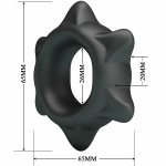 Crazy Bull Ethaniel Model 11 silikonowy pierścień anatomiczny czarny 65 mm – regulowany, ergonomiczny