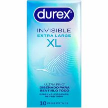 Durex Invisible XL 10 szt. ultracienkie prezerwatywy, szerokość 57 mm, większy komfort