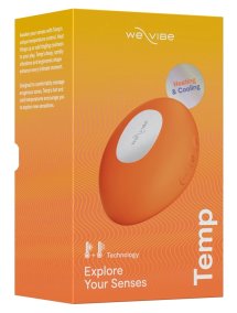 We-Vibe Temp Tangerine kompaktowy model z funkcją ciepła i chłodzenia, 3 tryby