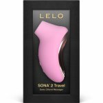 LELO SONA 2 Travel Pink – kompaktowy model soniczny SenSonic™, 12 trybów, podróżny