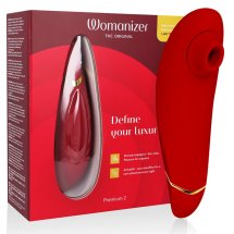 Womanizer Premium 2 Bordeaux – maszyna intymna z regulacją powietrza, 14 poziomów, IPX7
