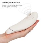 Womanizer Premium 2 Szary – zaawansowany stymulator powietrzny, 14 poziomów, IPX7