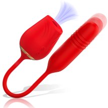 MIA Amalfi Double Pleasure Wand – Masażer silikonowy z falami i automatycznym ruchem, IPX6