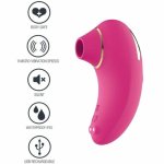 Xocoon Infinite Love – stymulator wielofunkcyjny, fale ssące, fuksja, silikon, IPX7, USB