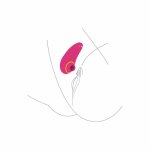 Xocoon Infinite Love – stymulator wielofunkcyjny, fale ssące, fuksja, silikon, IPX7, USB