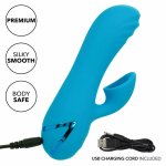 CalExotics Sunset Beach Seducer – Niebieski stymulator z 10 trybami ssania i podwójnym silnikiem