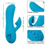 CalExotics Sunset Beach Seducer – Niebieski stymulator z 10 trybami ssania i podwójnym silnikiem