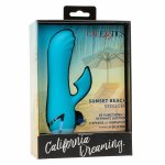 CalExotics Sunset Beach Seducer – Niebieski stymulator z 10 trybami ssania i podwójnym silnikiem