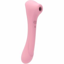 Femintimate Daisy – Dwusilnikowy masażer intymny, różowy, 10 trybów pulsacji i ssania, 20,2 cm