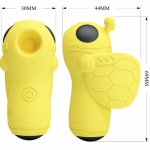 Pretty Love Magic Bee Mini żółty – Kompaktowy model silikonowy z funkcją ssania i 12 pulsacji USB