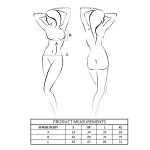 Passion SENSIE Body Satynowe Koralowe L/XL – Regulowane ramiączka, głęboki dekolt, lekka satyna