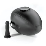 Fetish Fantasy Series Body Dock Love Ball – poduszka z mocowaniem i silikonowym elementem, czarna