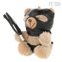 Fetish Submissive Luno Pluszowy Miś Kolekcjonerski z Maską i Biczem, zawieszka 15cm