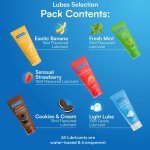 Pasante Zestaw Lubrykantów Smakowych 5x15ml – wodna formuła, bez parabenów, vegan