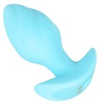 Cuties Plug Wibrujący Mini Niebieski – 7 trybów, silikonowy, ergonomiczny, 8 cm