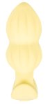 Cuties Wibrująca Zatyczka Anatomiczna Żółta – silikonowa, 7 trybów, ergonomiczna, 8 cm