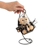 Bad Kitty Teddy Swing – brelok kolekcjonerski, miś z huśtawką i uprzężą, 11 cm